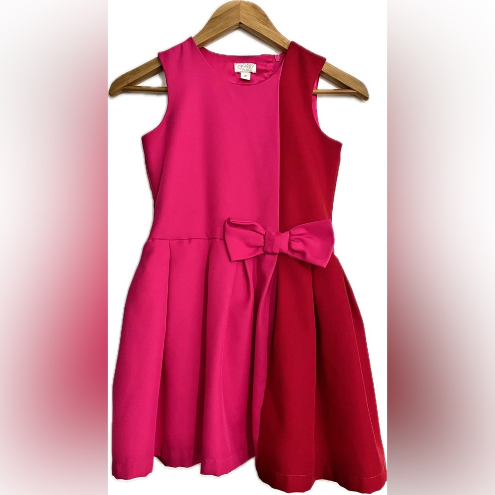 The Children's Place Two-Tone Pink & Fuchsia Bow Formal Dress